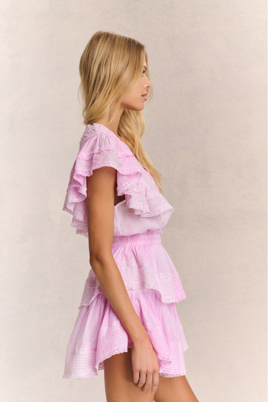 Gwen Mini Dress - PEONY PINK